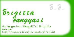 brigitta hangyasi business card